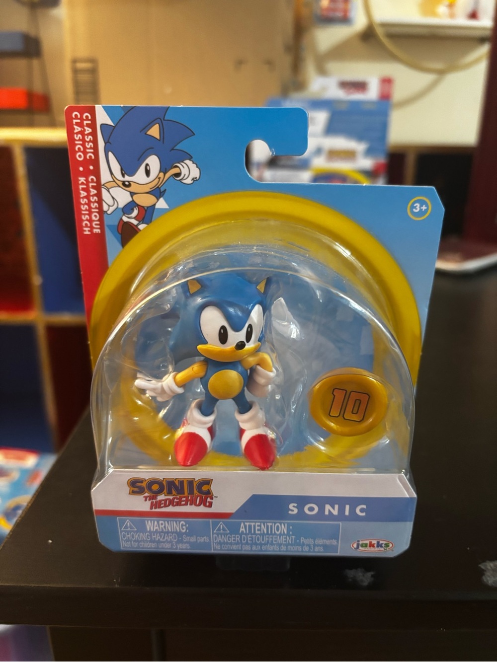 Sonic the Hedgehog Classic Blue Action Figure with Yellow Ring - Jakks Pacific